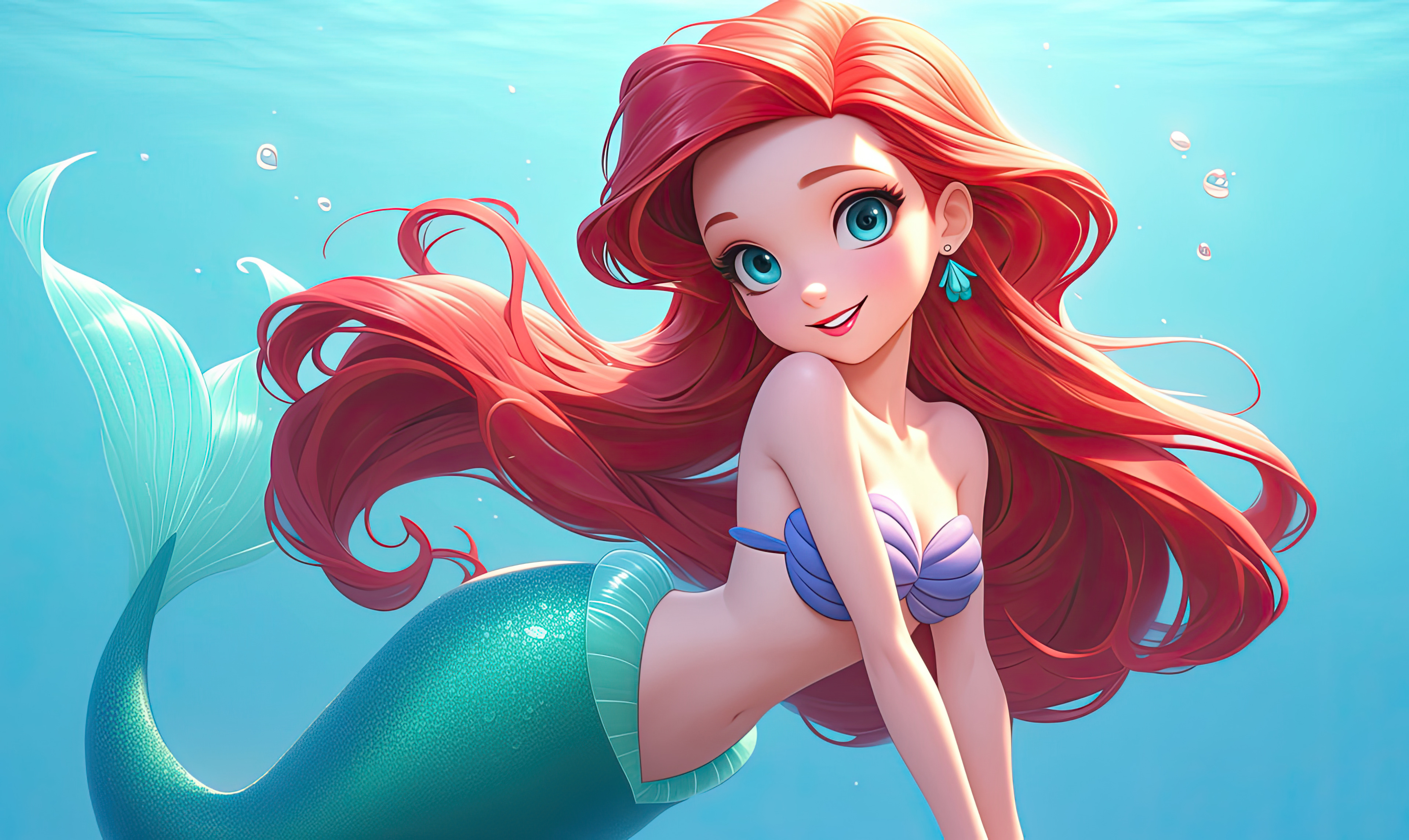 ariel the little mermaid 4k artwork v7.jpg